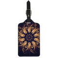Light Fractal Print Luggage Tag