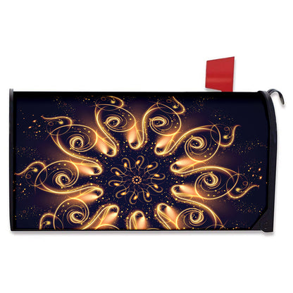 Light Fractal Print Mailbox Cover