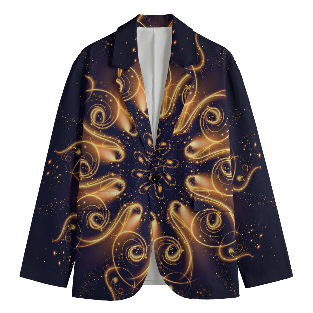 Light Fractal Print Men's Blazer
