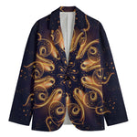 Light Fractal Print Men's Blazer