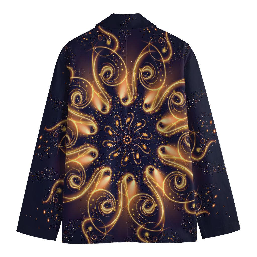 Light Fractal Print Men's Blazer