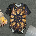 Light Fractal Print Men's Bodysuit