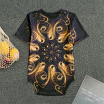 Light Fractal Print Men's Bodysuit