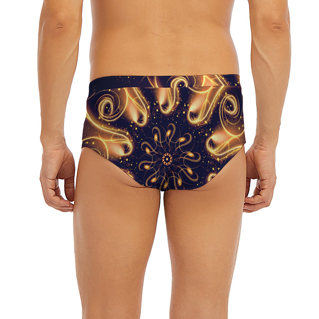 Light Fractal Print Men's Briefs