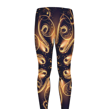Light Fractal Print Men's leggings