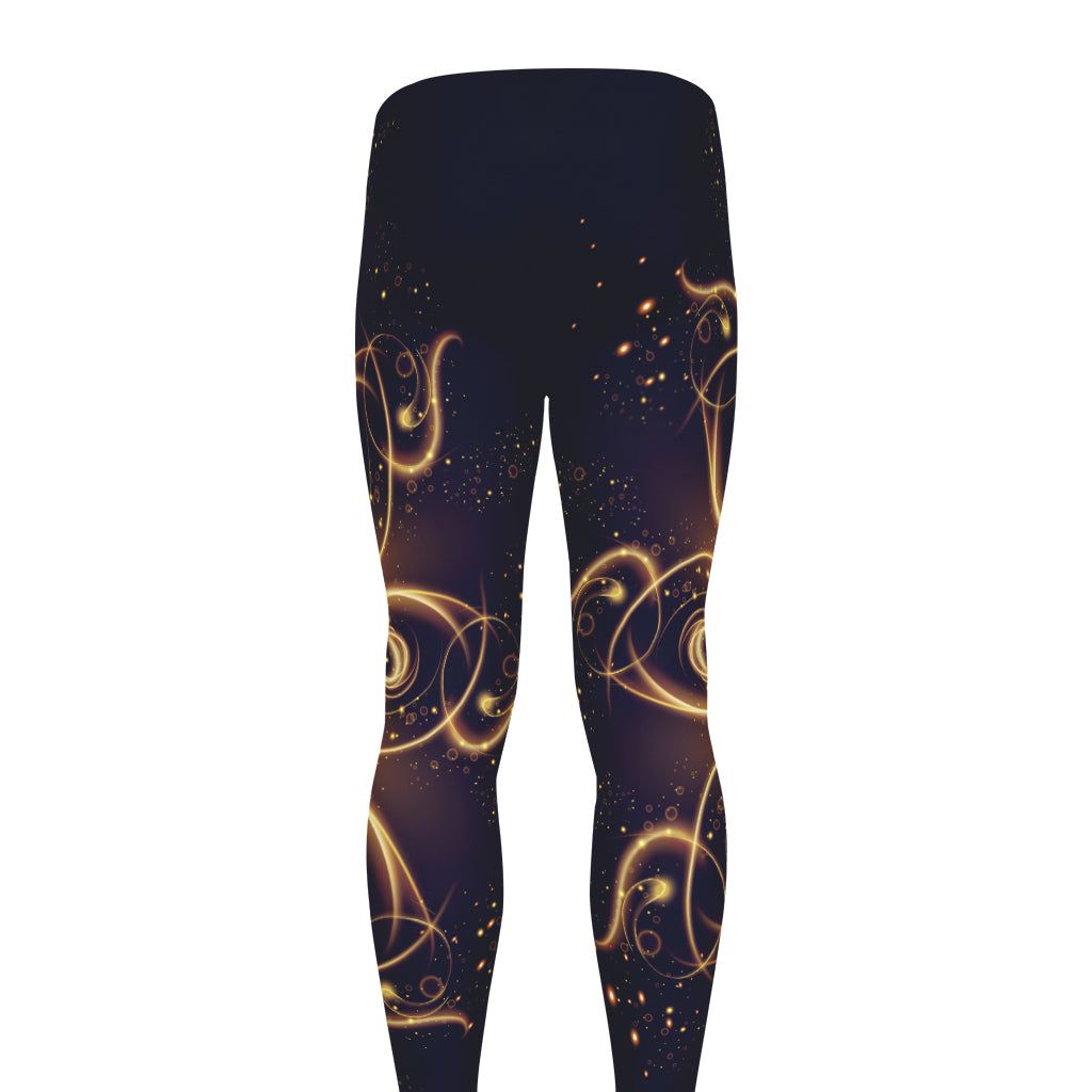Light Fractal Print Men's leggings