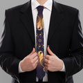 Light Fractal Print Necktie