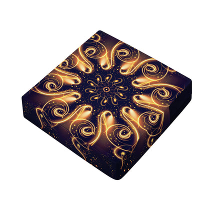 Light Fractal Print Outdoor Seat Cushion Cover