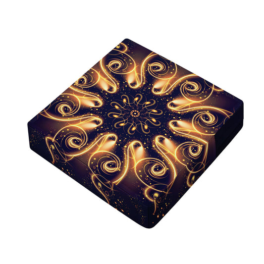 Light Fractal Print Outdoor Seat Cushion Cover