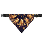 Light Fractal Print Over The Collar Dog Bandana