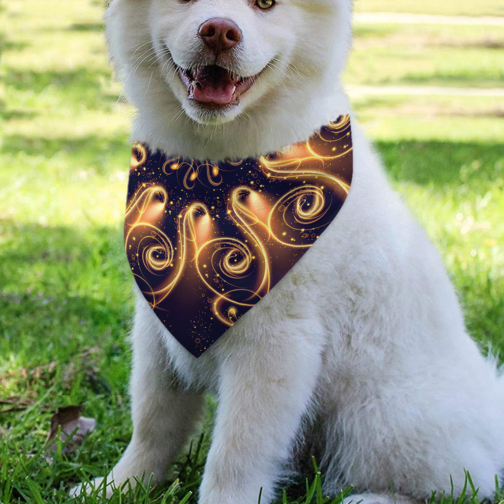 Light Fractal Print Over The Collar Dog Bandana