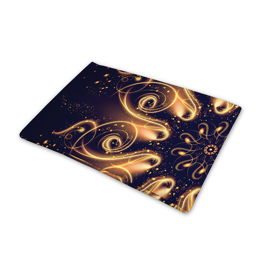 Light Fractal Print Pet Cooling Mat Cover