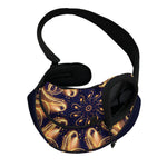 Light Fractal Print Pet Sling Carrier
