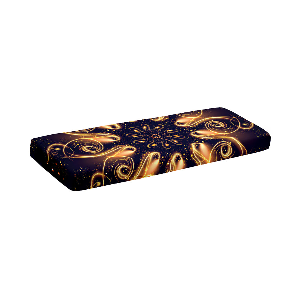 Light Fractal Print Piano Keyboard Cover