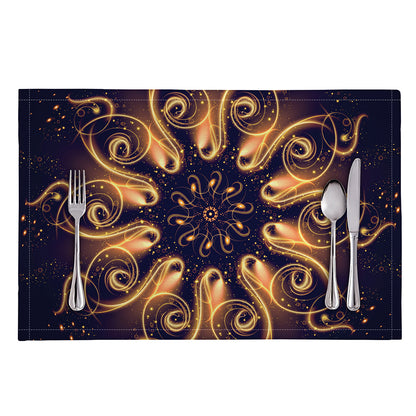 Light Fractal Print Placemat