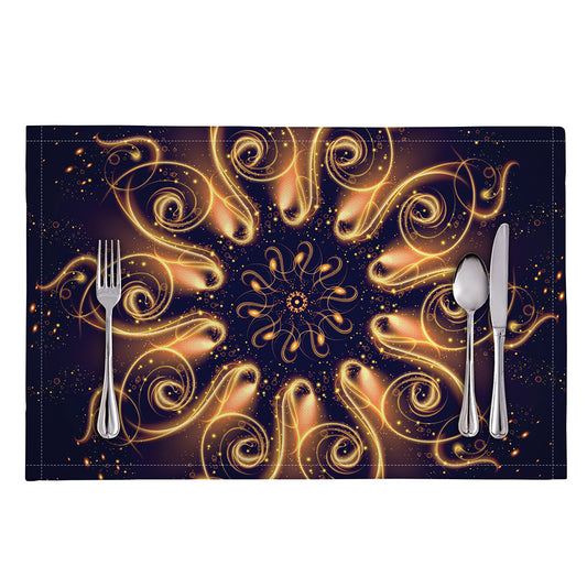 Light Fractal Print Placemat