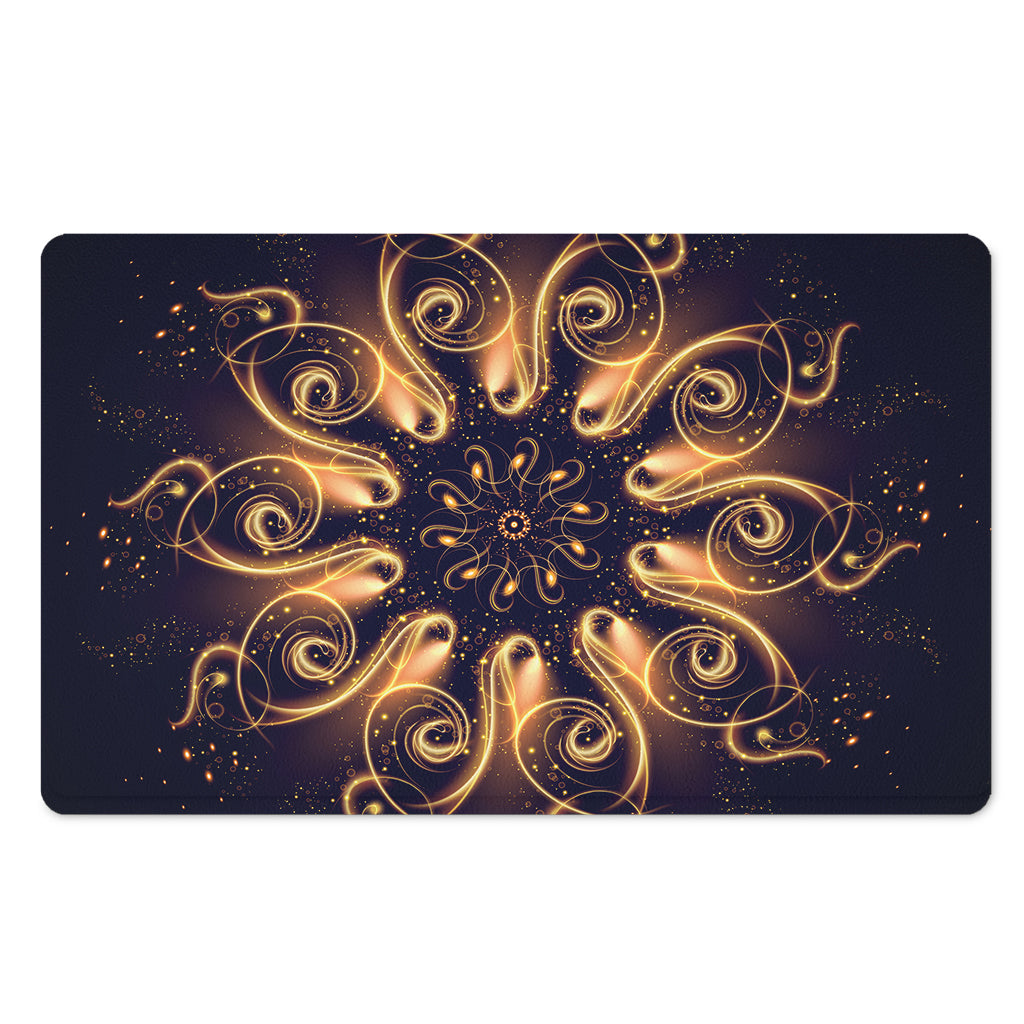 Light Fractal Print Polyester Doormat