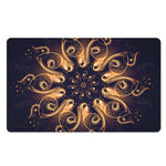 Light Fractal Print Polyester Doormat