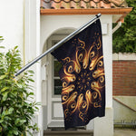Light Fractal Print Polyester Flag