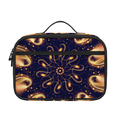 Light Fractal Print Portable Lunch Bag
