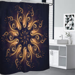 Light Fractal Print Premium Shower Curtain
