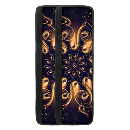 Light Fractal Print Refrigerator Handle Covers