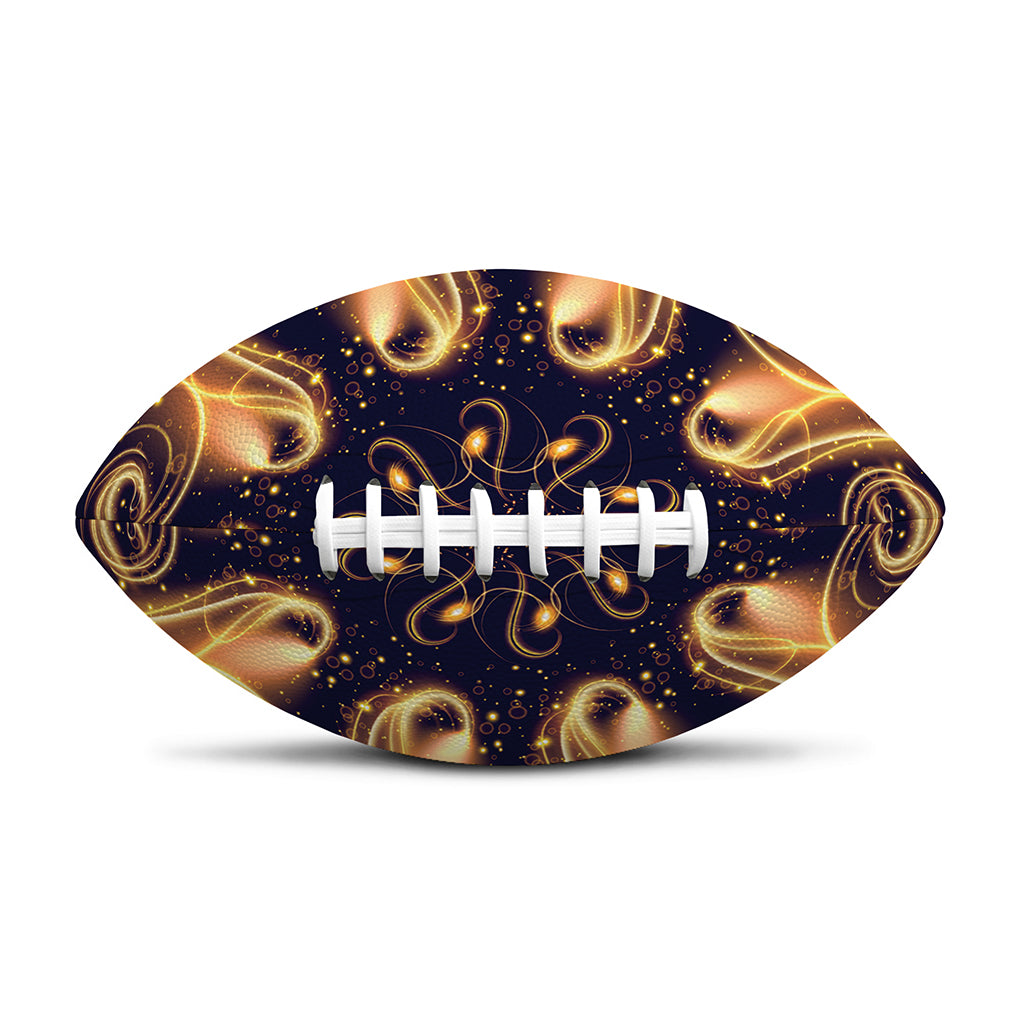 Light Fractal Print Rugby Ball