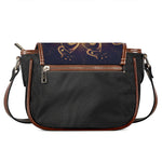 Light Fractal Print Saddle Bag