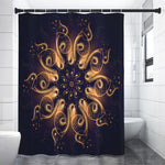 Light Fractal Print Shower Curtain