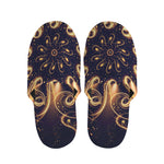 Light Fractal Print Slippers