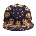 Light Fractal Print Snapback Cap
