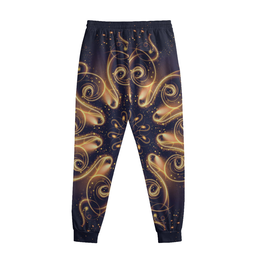 Light Fractal Print Sweatpants