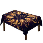 Light Fractal Print Tablecloth