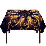 Light Fractal Print Tablecloth