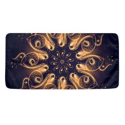Light Fractal Print Towel