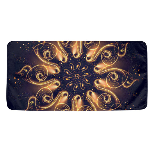 Light Fractal Print Towel