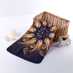 Light Fractal Print Towel