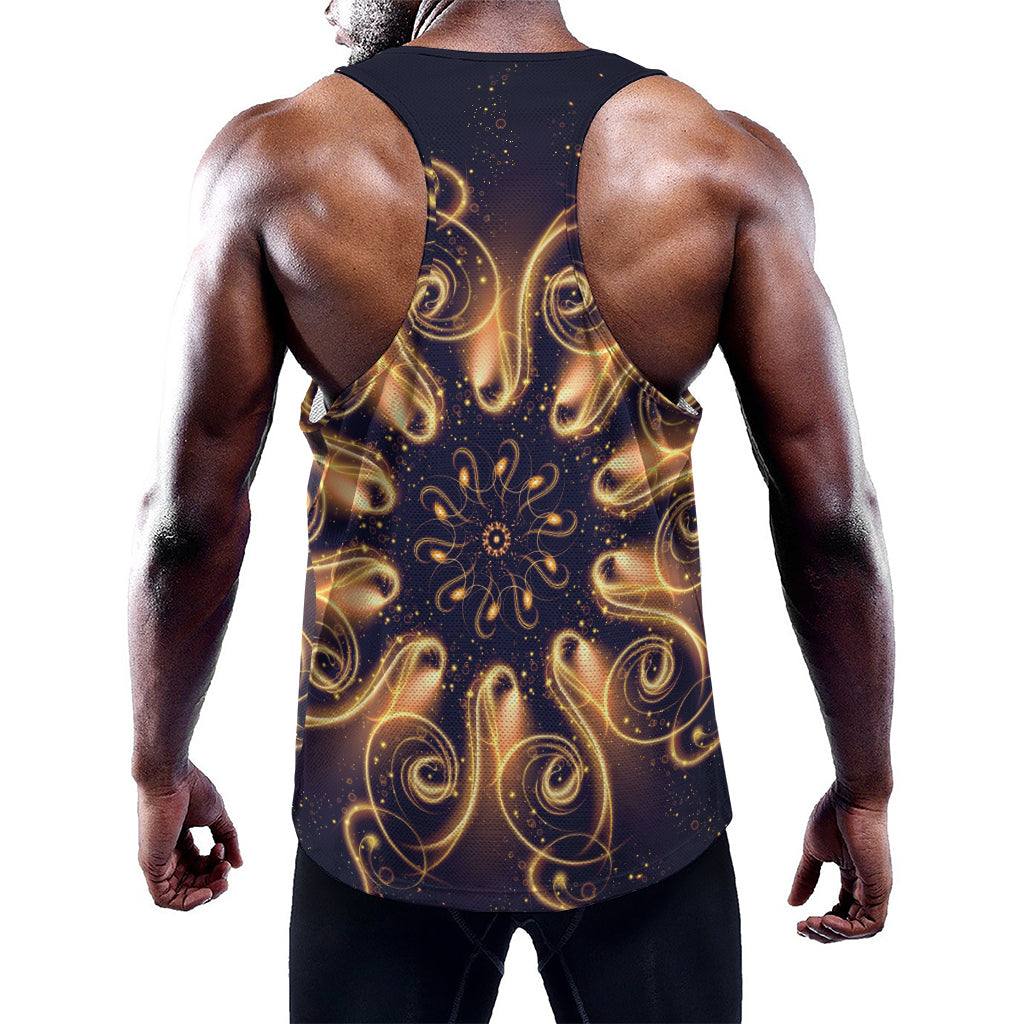 Light Fractal Print Training Tank Top