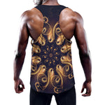 Light Fractal Print Training Tank Top