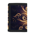 Light Fractal Print Trifold Wallet