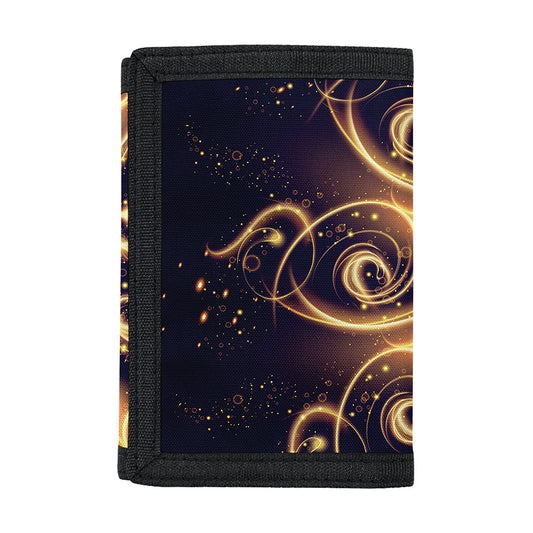 Light Fractal Print Trifold Wallet