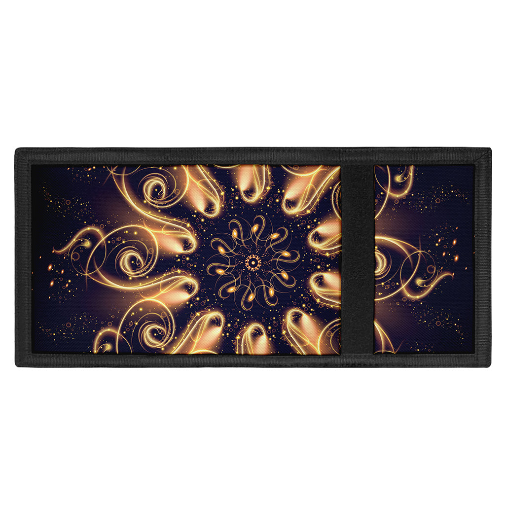 Light Fractal Print Trifold Wallet
