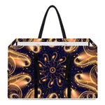 Light Fractal Print Utility Tote Bag