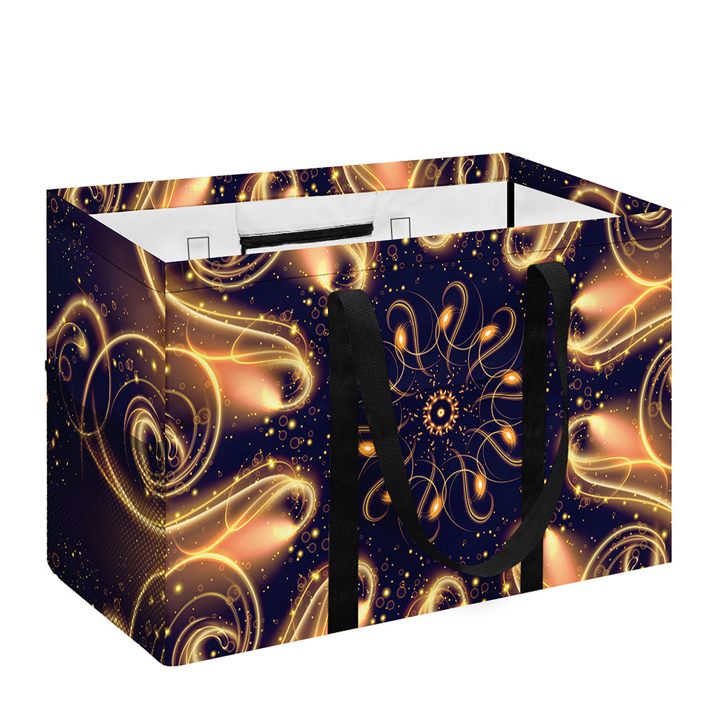 Light Fractal Print Utility Tote Bag