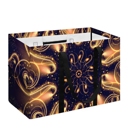 Light Fractal Print Utility Tote Bag