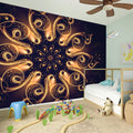 Light Fractal Print Wall Sticker