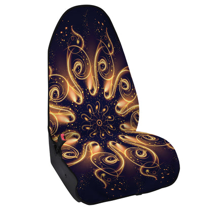 Light Fractal Print Waterproof Car Seat Cover