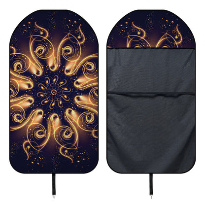Light Fractal Print Waterproof Car Seat Cover