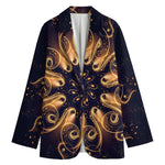 Light Fractal Print Women's Blazer
