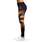 Light Fractal Print Women's Leggings